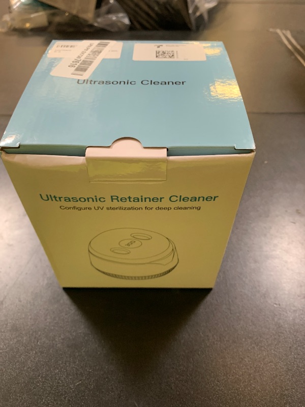 Photo 1 of Dental Ultrasonic Retainer Cleaner Machine - Dental Cleaning Pod for Denture, Mouth Guard, Aligner, Night Guard, Braces, Toothbrush Heads, Jewelry, 45kHz Retainer Cleaner with Digital Timer & 200ML