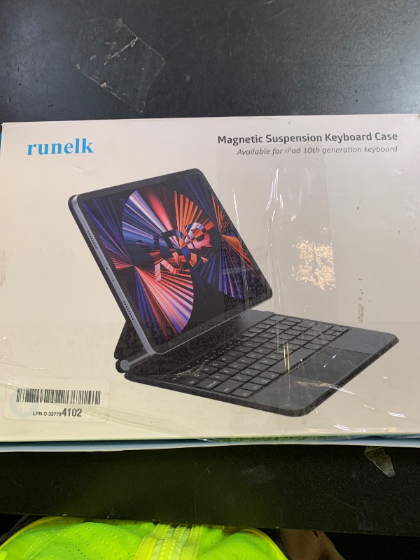 Photo 1 of runelk Keyboard Case for iPad 10th Generation 2022 & 11th (A16, 2025) – Magic-Style Keyboard with Multi-Touch Trackpad – Floating Cantilever Stand – Magnetic Case for iPad 10.9 inch 10th / 11th Gen.