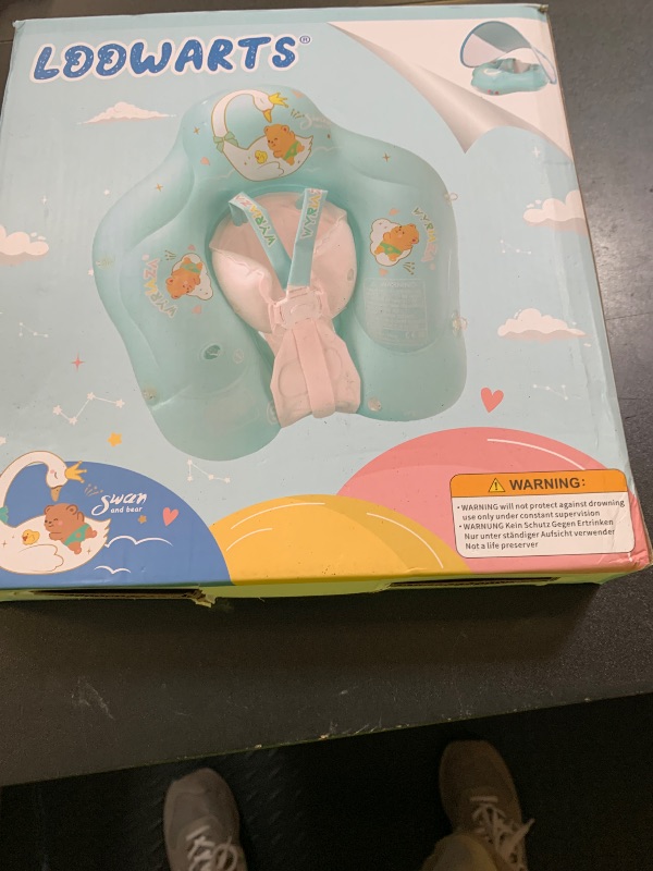 Photo 1 of Loowarts Baby Pool Float with Canopy and Safety Seat,Infant Swim Float & Pool Float & Baby Water Float & Swimming Floats UPF50+ UV Protection for Kids from 3 to 12 Months.