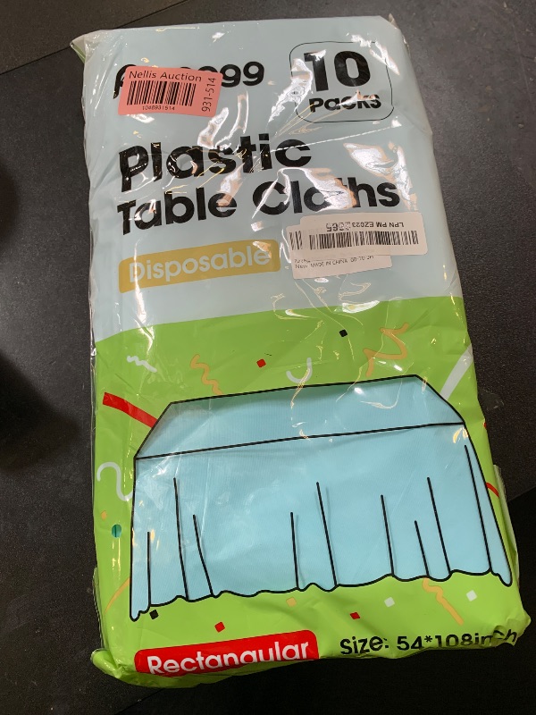 Photo 1 of plastic table cloths