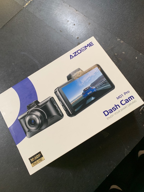 Photo 1 of AZDOME M01 Dual Dash Cam Front and Rear with Free 64GB Card, 3" Screen Dual Dashboard Camera for Car, Built-in ADAS G-Sensor, 24H Parking Mode Car Camera (M01 Pro)