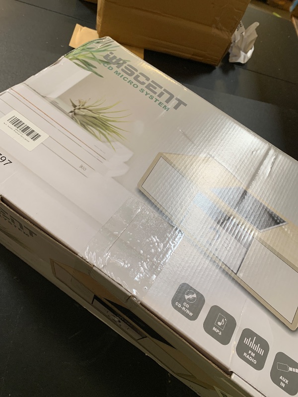 Photo 1 of Nostalgic Bluetooth Stereo System for Home, WISCENT Vintage Micro HiFi Systems CD Player,with Bluetooth Audio Streaming,FM Radio,USB Port,Aux-in,Earphone Port (Wood Color)