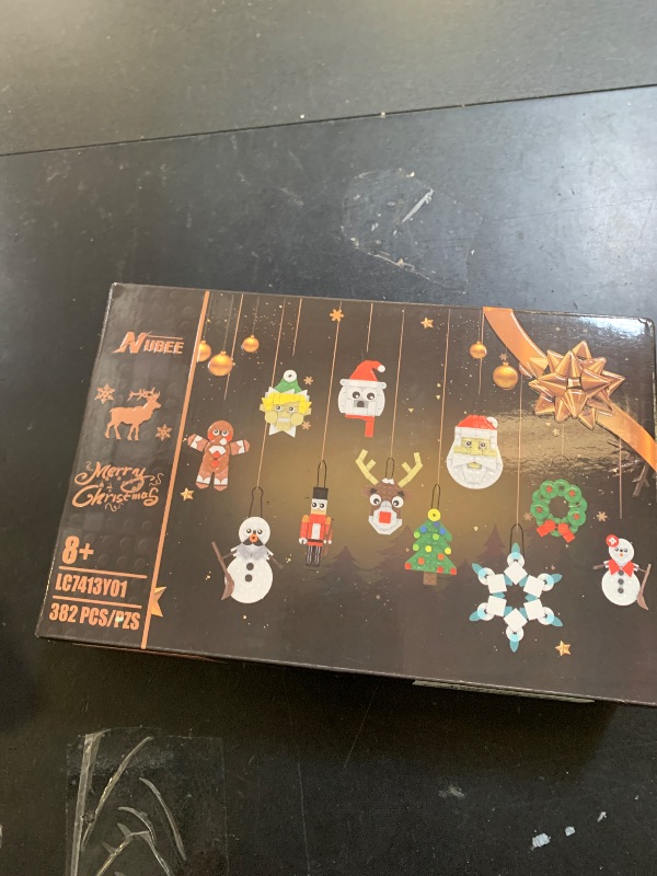 Photo 1 of Christmas Ornaments Building Kit, Christmas Tree, Wreath, Santa, Snowman, Gingerbread, Reindeer, Nutcrackers, Snowflake 11-in-1. Stocking Stuffers Decor Toys Gifts for Boys Girls Kids.