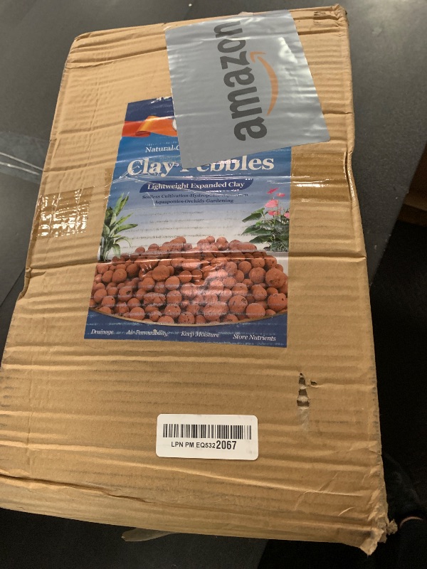 Photo 1 of Riare 16 LBS Organic Expanded Clay Pebbles - 4mm-16mm Natural Leca Balls Lightweight Hydroponic Clay Pebbles Aggregate for Indoor Plants, Hydroponic Growing, Plants Drainage, Aquaponics