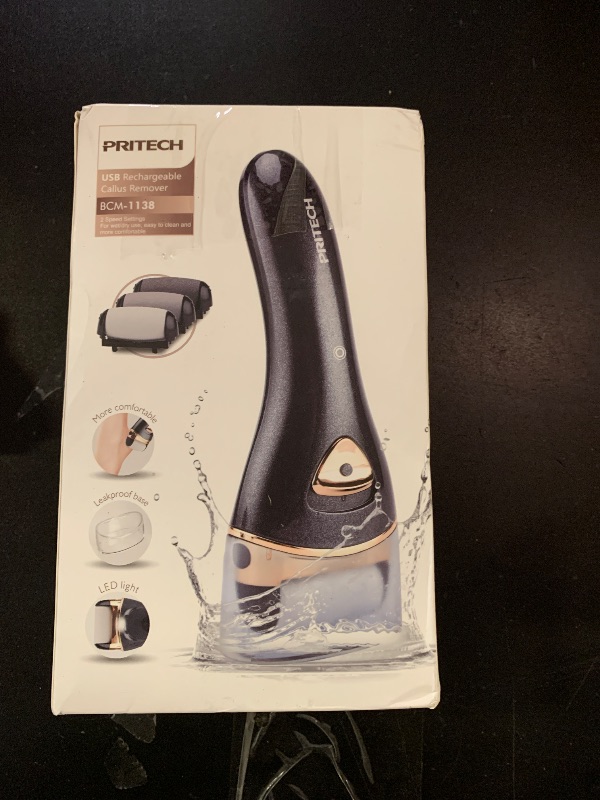 Photo 1 of Electric Foot Callus Removers, Portable Electronic Foot File Pedicure Tools, Electric Callus Remover Kit, Professional Pedi Feet Care for Dead, Hard Cracked Dry Skin (Black)