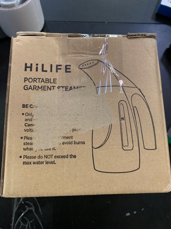 Photo 1 of HiLIFE Steamer for Clothes, Portable Handheld Design, 240ml Big Capacity, 700W, Strong Penetrating Steam, Removes Wrinkle, for Home, Office(ONLY FOR 120V)