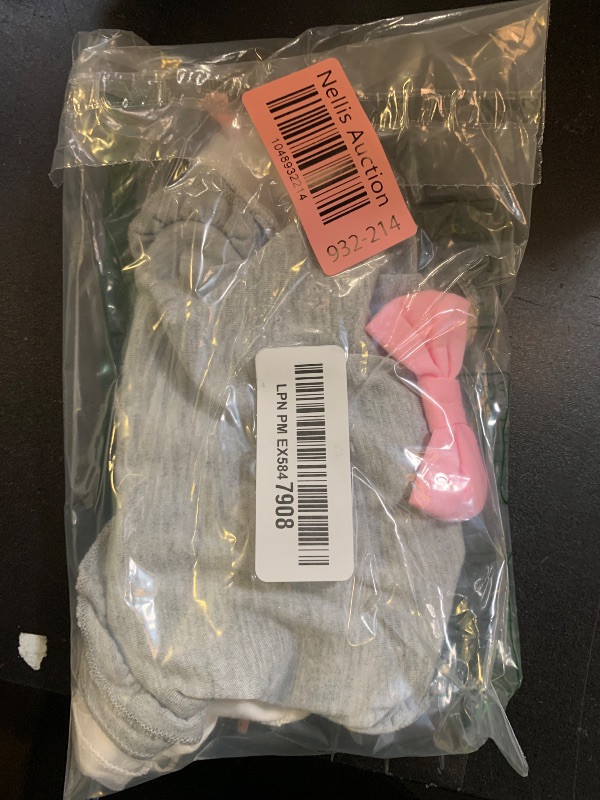 Photo 1 of KYEESE Dogs Dress Grey with Pink Bowtie Pet Puppy Clothes for Small Dogs Skirt Dog Clothes