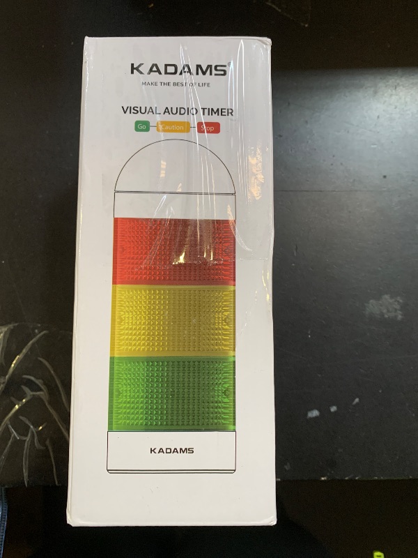 Photo 1 of KADAMS Visual Timer for Kids with Audio Pre-Alarm - Traffic Light Alarm for Kids Toddler Teachers Classroom Home Time Management Tool 24hr Countdown Pause Memory Function