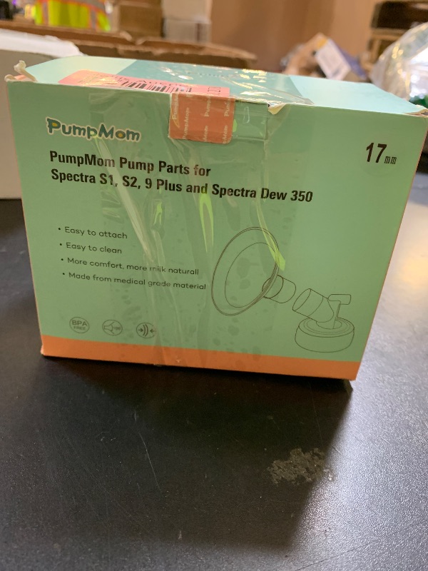Photo 1 of PumpMom-us 17mm Oval Flanges with Soft Rim Compatible with Spectra S2 S1 9 Plus Breastpumps Accessories, Replacement Breast Shield and Duckbill Valves for Spectra Pump Parts and Flange