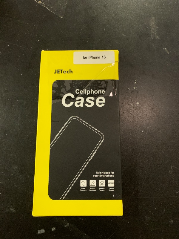 Photo 1 of JETech Case for iPhone 16 6.1-Inch, Non-Yellowing Shockproof Phone Bumper Cover, Anti-Scratch Clear Back (Clear)