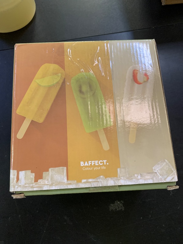 Photo 1 of Baffect Metal Popsicle Moulds, Set of 6 Round Head Stainless Steel Ice Lolly Molds with Holder, Fast Freezing Ice Cream Makers with Lollipop Sticks and Bags