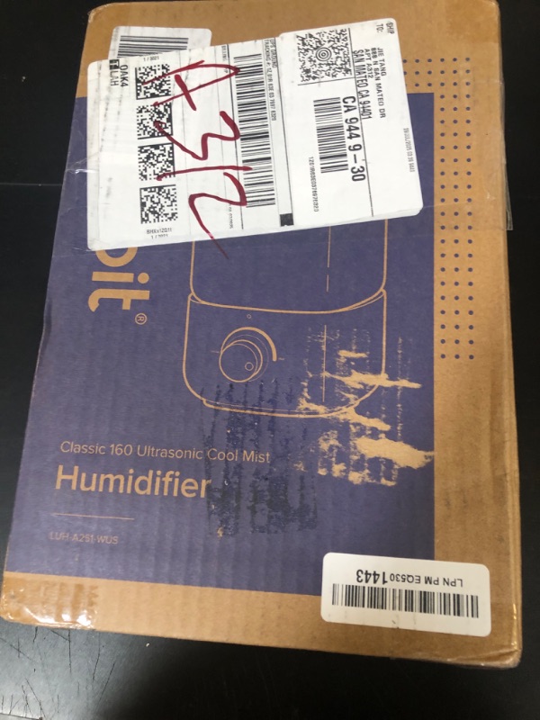 Photo 1 of LEVOIT Top Fill Humidifiers for Bedroom, 2.5L Tank for Large Room, Easy to Fill & Clean, 28dB Quiet Cool Mist Air Humidifier for Home Baby Nursery & Plants, Auto Shut-off and BPA-Free for Safety, 25H