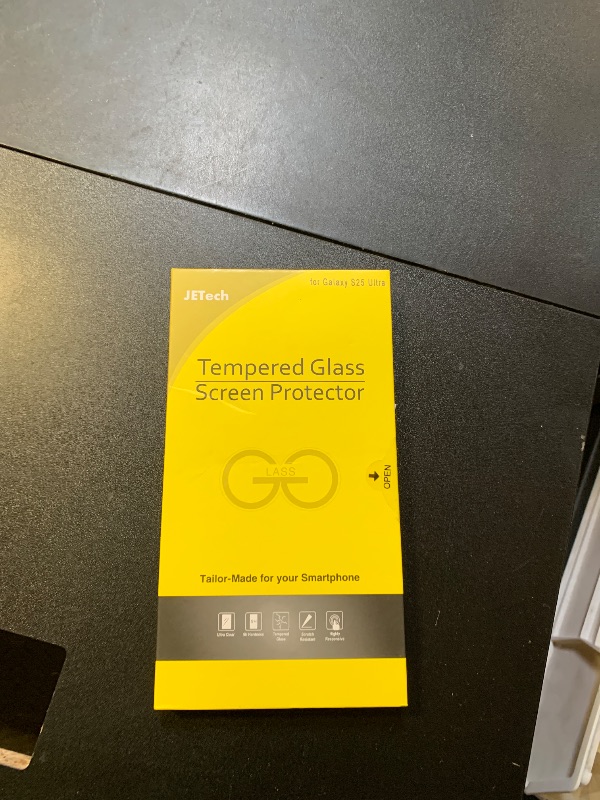 Photo 1 of JETech Screen Protector for Samsung Galaxy S25 Ultra 5G with Camera Lens Protector, Tempered Glass Film, Fingerprint ID Compatible, HD Clear, 2-Pack Each