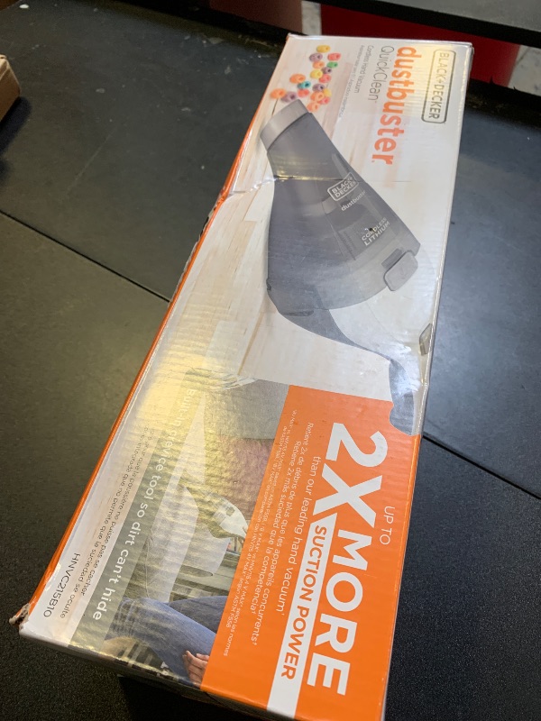 Photo 1 of BLACK+DECKER dustbuster QuickClean Cordless Handheld Vacuum, Car Vacuum Portable (HNVC215B10)