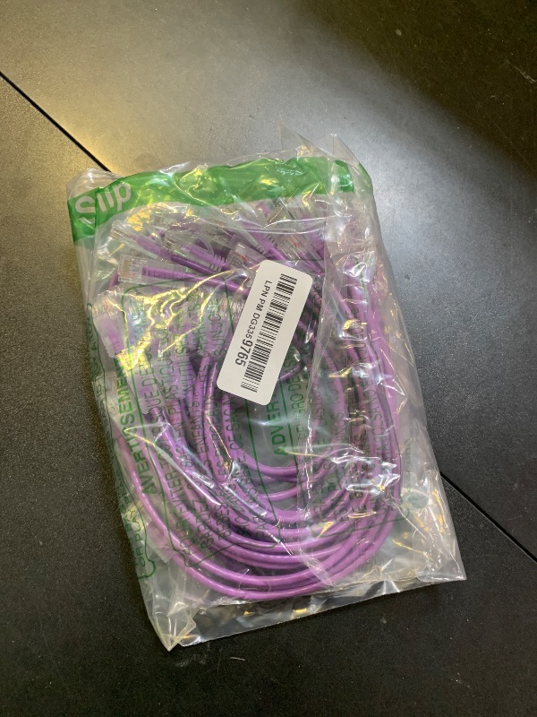 Photo 1 of 10Gsupxsel Cat6a Patch Cables 1ft (24 Pack) Slim, Cat6 Ethernet Patch Cable Pure Copper, Flexible Cat 6 Patch Cable 550MHZ 10G, Space-Saving Cat 6A Network Cables for Patch Panel, Purple