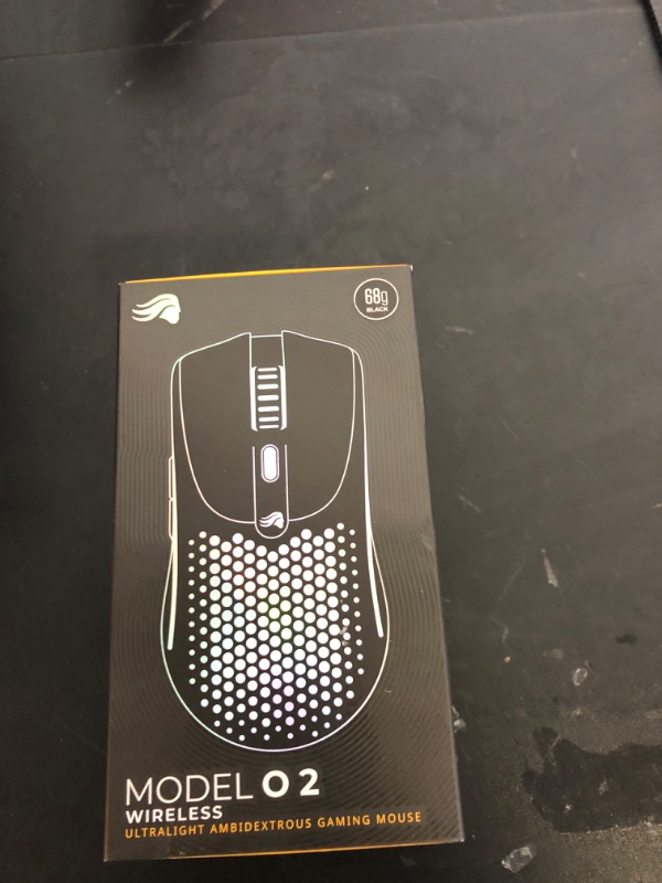 Photo 1 of Glorious Gaming Model O 2 Wireless Gaming Mouse - Hybrid 2.4GHz & Bluetooth Wireless, 68g Superlight, Long Battery Life, 26k BAMF 2.0 Sensor, RGB, Ambidextrous, 6 Buttons, PTFE Feet - Black