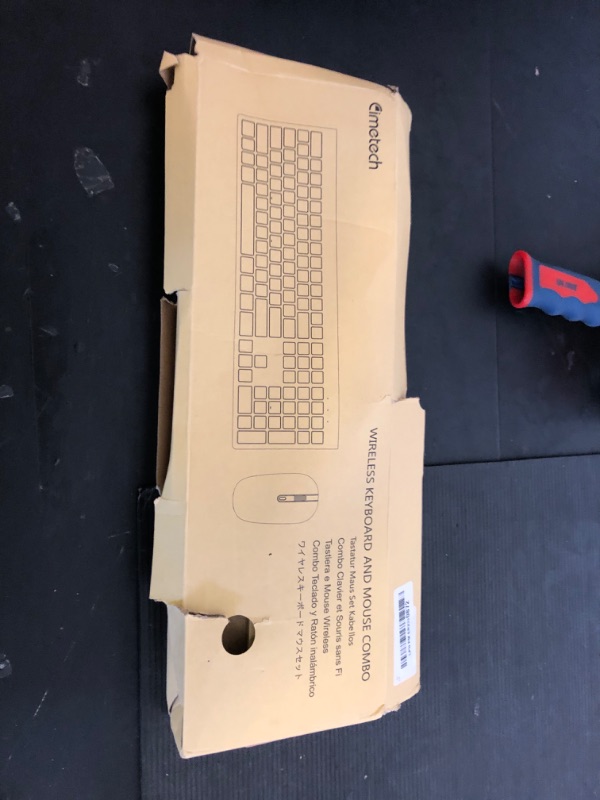 Photo 1 of cimetech Wireless Keyboard and Mouse Combo, 2.4G USB Full Size Wireless Computer Keyboard and Adjustable Mouse for Computer/Laptop/PC/Mac/Windows - Black