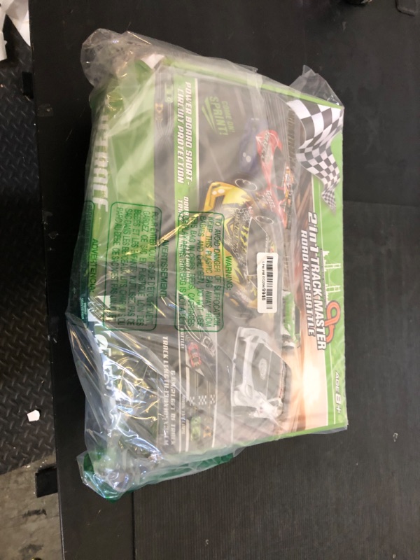 Photo 1 of 2 in 1 Slot Car Race Track Sets with 4 Slot Cars, 1:43 Electric Car Track for Boys, Dual Racing Game Lap Counter Circular Slope Track Sets, Birthday Gifts Toys for Boys Kids Ages 6 7 8 9 10 11 12
