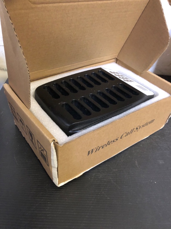 Photo 1 of Pager Restaurant System 16 Buzzers Vibration Flashing Wireless Calling Guest Social Distancing for Restaurant Food Truck Hospital Clinic Church(Black)