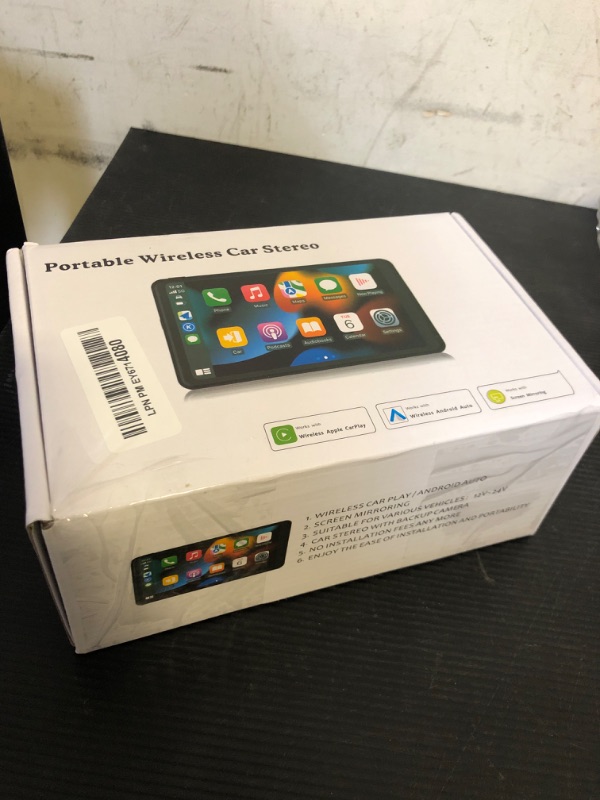 Photo 1 of ?Hieha? 2025 Wireless Portable Carplay and Android Auto, Carplay Screen for Car with Mirror Link/AUX/FM,7" Touchscreen Bluetooth 5.0, Marine Stereos for All Vehicles