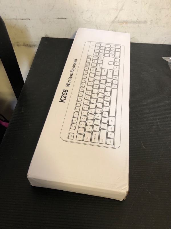 Photo 1 of EDJO Wireless Keyboard, 2.4G Full-Sized Cordless USB Silent Computer Keyboard, Ergonomic Tilt Angle, Sleep Mode, Long Battery Life, for Windows, Mac OS Laptop/PC/Desktop/Notebook