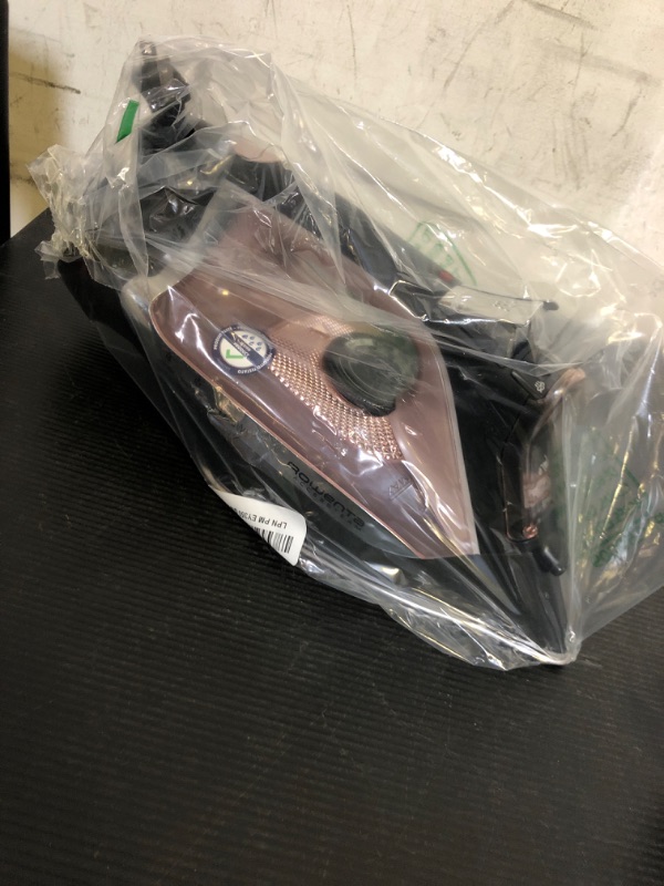 Photo 1 of Rowenta Access Stainless Steel Soleplate Steam Iron with Retractable Cord, Powerful Steam Diffusion, Auto-off and Anti-Drip, 1725 Watts, Black Clothes Iron, DW2459