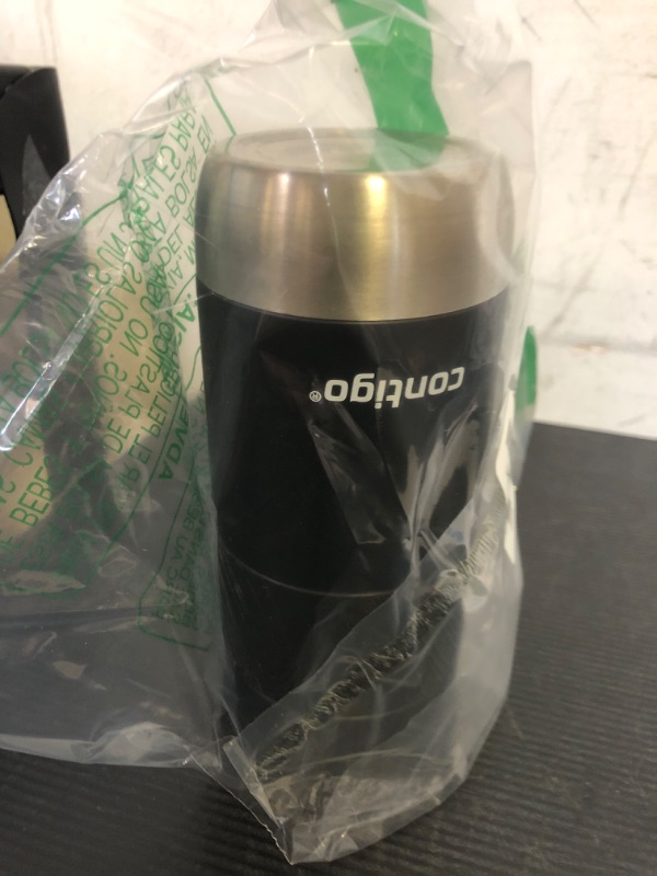 Photo 1 of Contigo Byron Vacuum-Insulated Stainless Steel Travel Mug with Leak-Proof Lid Reusable Coffee Mug or Water Bottle BPA-Free 16oz Licorice Keeps Beverages Hot for 6 Hours or Cold for 12 Hours