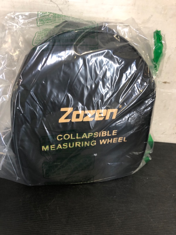 Photo 1 of Zozen Distance Measuring Wheel in Feet, Walking Measure Wheel, Rolling Measurement Up To 10,000Ft, Double Collapsible/One Key to Reset/Kickstand to Keep Stand, and Carrying Backpack.