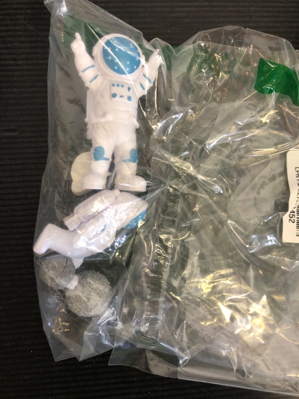 Photo 1 of 40PCS Astronaut Cake Toppers - Outer Space Astronaut Figurine Meteorite Planet Rocket Stars and Gold Silver Ball Space Theme Cake Decorations for Baby Shower Kids Birthday Party Supplies