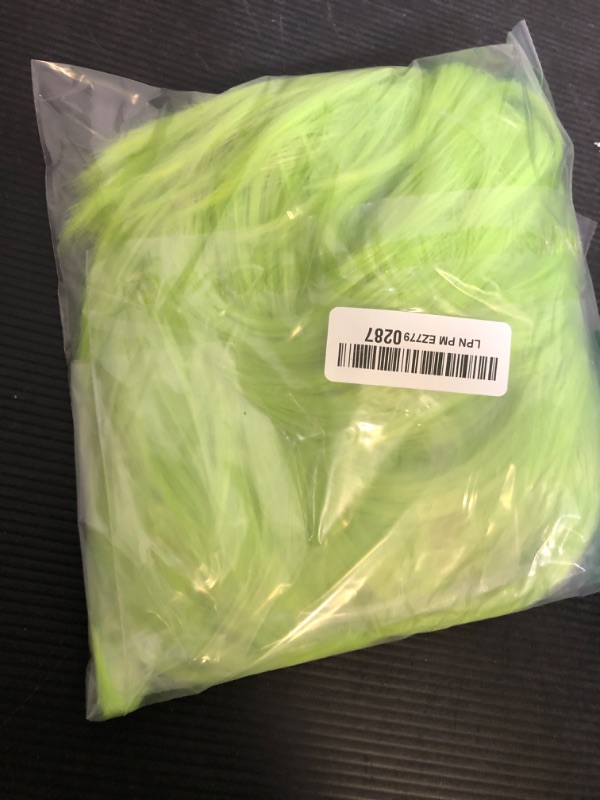 Photo 1 of ANOGOL Hair Cap + Short Lime Green Wig for Men Neon Green Spiky Wig Mens for Anime Cosplay Costume Halloween Christmas Event Party