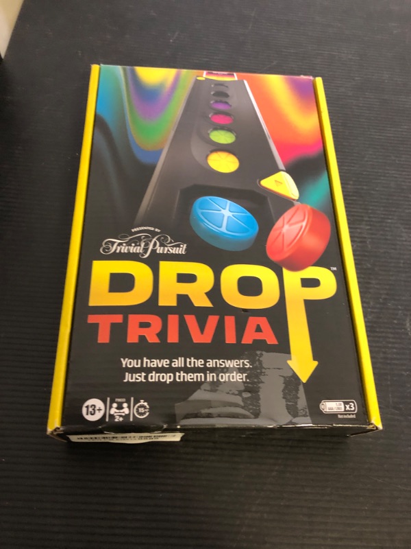 Photo 1 of Drop Trivia Game | Electronic Party Game with Voice and Sounds | Ages 13+ | 2 or More Players | 15 Mins. | from Trivial Pursuit | Party Board Games