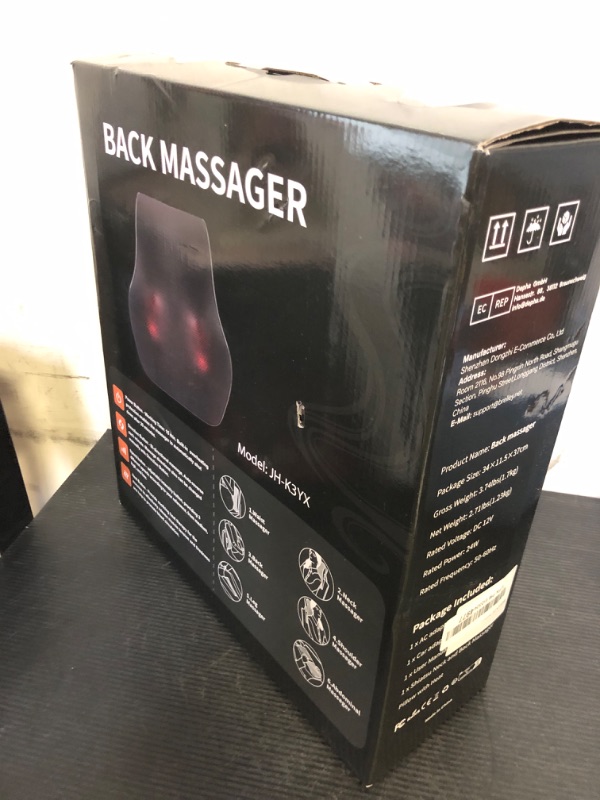 Photo 1 of Neck and Back Massager for Pain Relief Deep Tissue with Heat, Shiatsu Shoulder Massager with Bi-Directional Rotating Head for Neck, Back, Shoulders, and Legs, Gift for Mom Dad