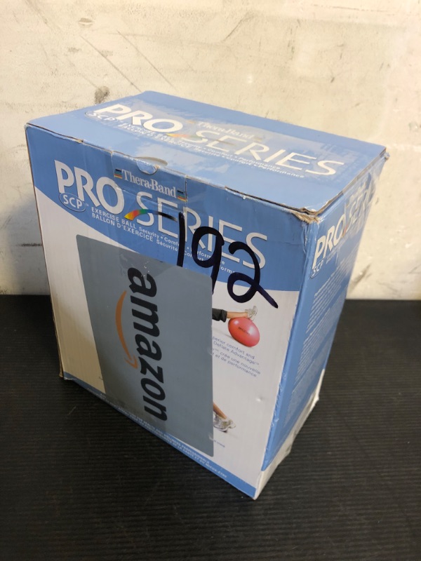Photo 1 of THERABAND Pro Series Exercise Ball, 22" Red Stability Trainer for 5'1"–5'6" Users, Anti-Burst Yoga & Pilates Ball, Balance & Core Trainer, For Athletes Fitness at Gym & Home