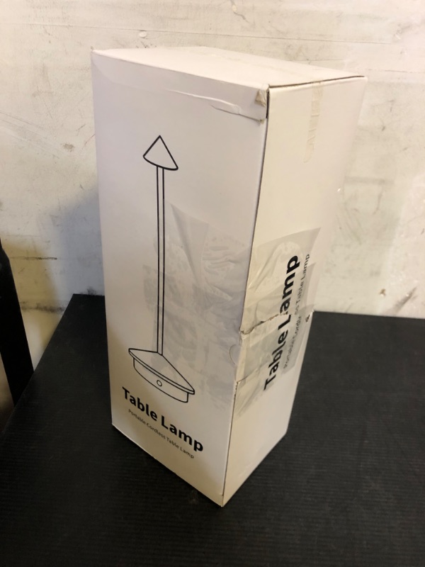 Photo 1 of NEWSEE Modern Cordless Table Lamp , Portable LED Desk Lamps, 5000mAh Rechargeable Battery Operated Lighting for Bedroom Dining Room Restaurant Coffee Shop Camping Night Light (Brown)