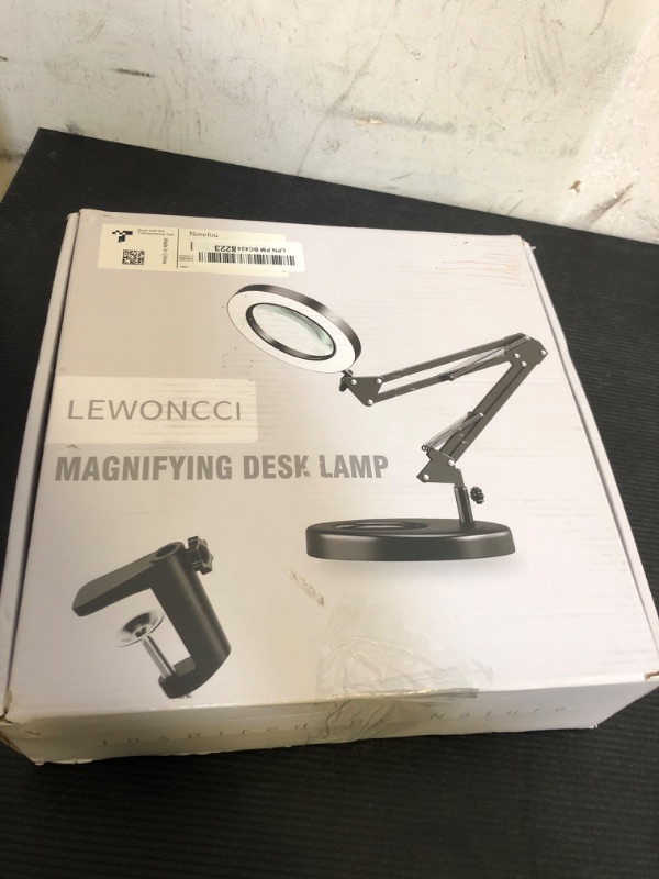 Photo 1 of Nerefou 10X Magnifying Lamp with Light and Stand, 2-in-1 Desk Lamp with Clamp, 3 Color Modes, Close Work Magnifying Glasses (1st Generation Base & Clamp)