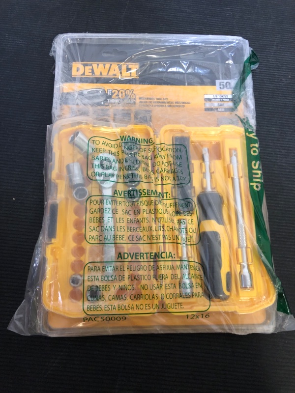 Photo 1 of DEWALT 1/4" Drive 50 Pc Mechanics Tool Set (DWMT45422)
