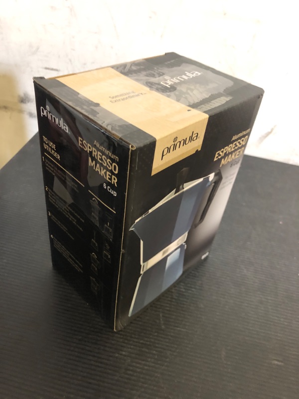 Photo 1 of Primula Classic Stovetop Espresso and Coffee Maker, Moka Pot for Italian and Cuban Café Brewing, Greca Coffee Maker, Cafeteras, 6 Espresso Cups, Blue