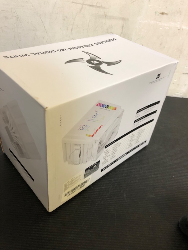 Photo 1 of Thermalright Peerless Assassin 140 Digital White CPU Cooler, Double PWM Fans with 1850RPM Speed, Support Intel lga1700/1851/115X/2011/1200,AMD:AM4/AM5, Computer CPU Cooling,Digital Screen Top Cover