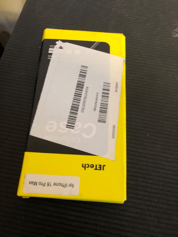 Photo 1 of JETech Case for iPhone 16 Pro Max 6.9-Inch, Non-Yellowing Shockproof Phone Bumper Cover, Anti-Scratch Clear Back (Clear)