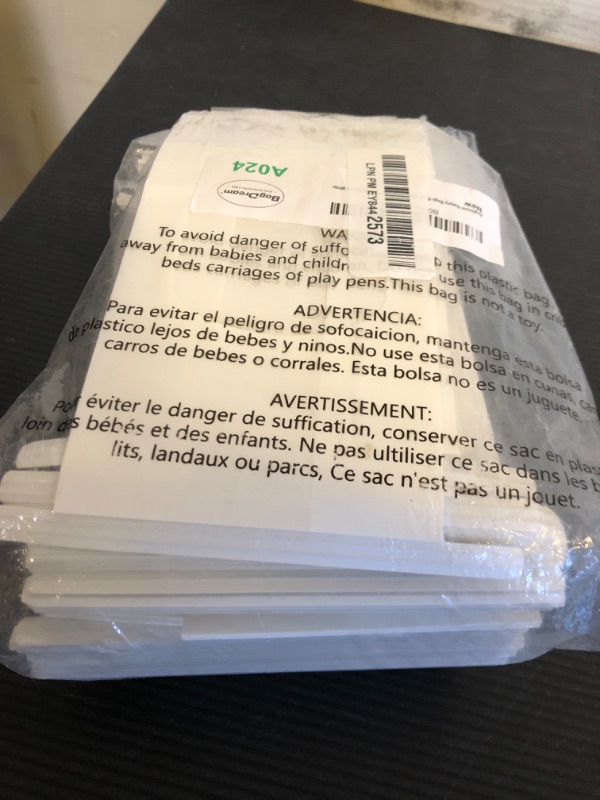 Photo 1 of BagDream Small Bakery Bags with Window 100Pcs 3.54x2.36x6.7 Inches Tin Tie Tab Lock Kraft White Window Paper Bags for Coffee Bean, Cookies, Treat, Snack