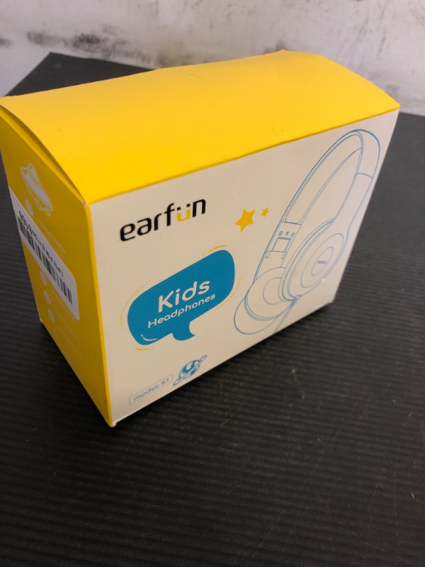Photo 1 of EarFun Kids Headphones Wired with Microphone, 85/94dB Volume Limit Headphones for Kids, Portable Wired Headphone with Shareport, Stereo Sound Foldable Headset for School/Tablet/iPad, Green Violet
