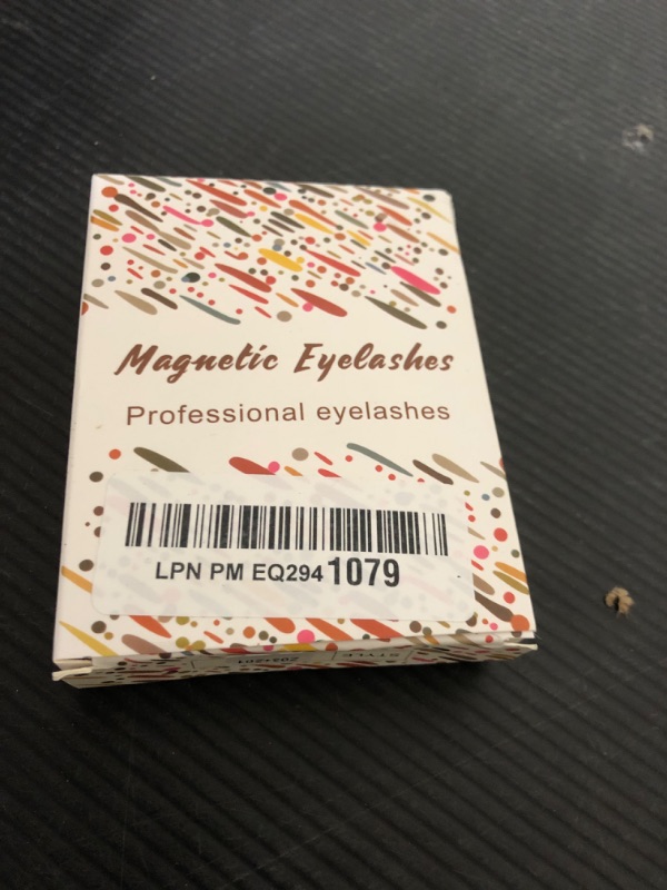 Photo 1 of Brown Natural Look Magnetic Eyelashes Kit 2 Pairs Reusable Double Sided Magnetic Lashes With Applicator and Mirror, No Glue Needed Strip Lashes (Manga Look 8-12mm)
