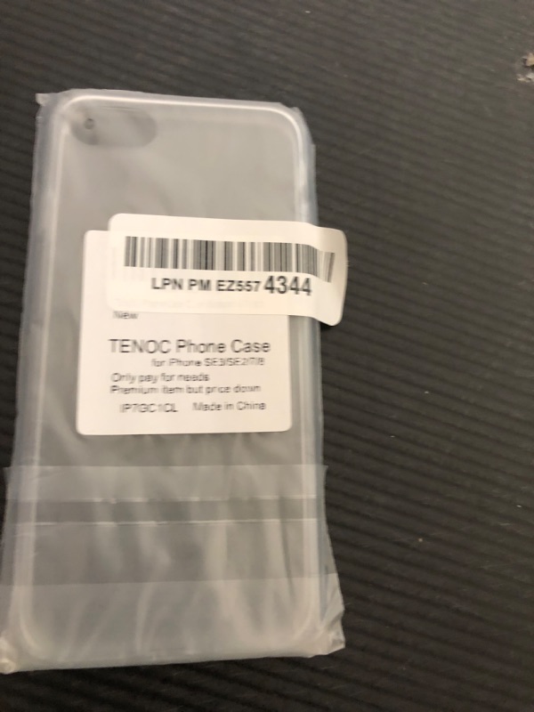 Photo 1 of TENOC Phone Case Compatible with iPhone SE (2nd 2020 and 3rd 2022 Generation) & iPhone 7 & iPhone 8, Clear Case Shockproof Protective Bumper Slim Cover for 4.7 Inch