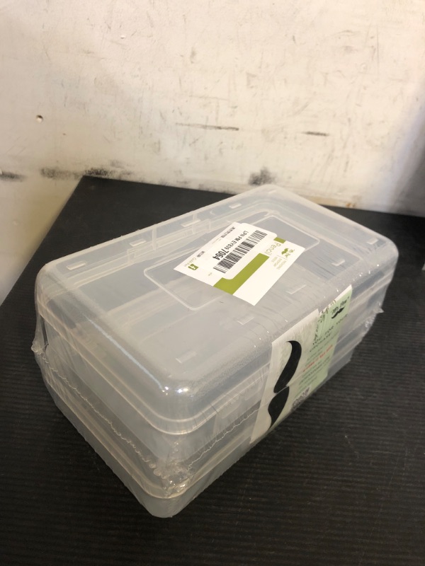 Photo 1 of Mr. Pen- Pencil Box, 2 Pack, Clear, Plastic Pencil Box Case