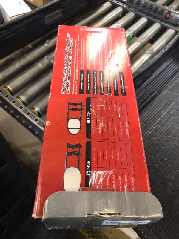Photo 1 of MirroGuard Extended Towing Mirrors, Universal Clip-On Side Mirror Extensions for Pickups, RVs, and Trailers, Tow Mirrors with Extenders (Model MG91)