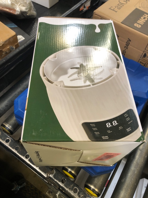 Photo 1 of Upgraded 20OZ Nut Milk Maker Machine - Multi-Functional Automatic Almond with 10 Blades, Plant-Based, Oat, Soy, and Dairy Free Beverages 12 Hours Timer/Auto-clean/Room Temp/Keep Warm/Boil, White