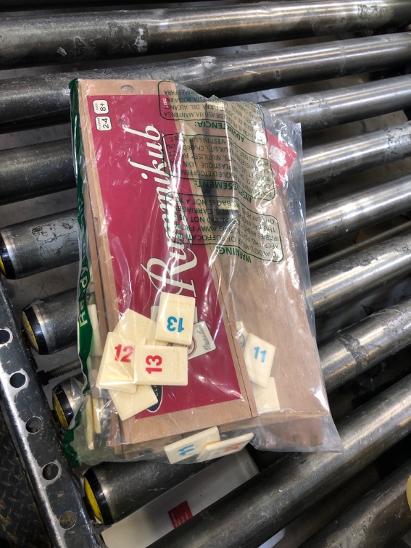 Photo 1 of Front Porch Classics, Rummikub Vintage Edition in All-Wood Storage Case with 4 Built-in Player Trays and 106 Rummikub Tiles, for 2 to 4 Players Ages 8 and Up