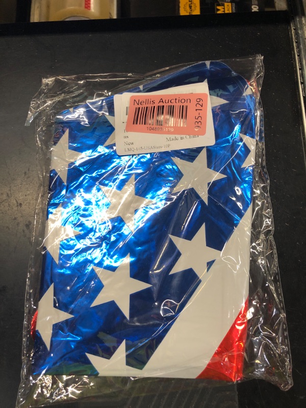 Photo 1 of 10 Pieces 18 Inches American Flag Star Foil Balloons, Patriotic Red, White, and Blue Mylar Star Shaped Balloons for 4th of July, Independence Day, Memorial Day, and National Holidays Party Decorations