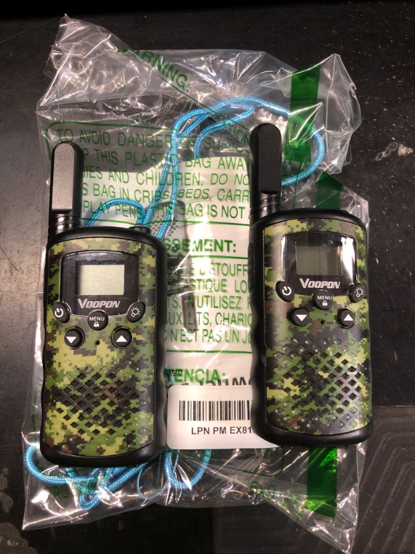 Photo 1 of Walkie Talkies for Kids Camouflage Toys 2 Way Radios 22 Channels Long Range Gifts for Boys and Girls Age 4 to 12 5 6 7 8 9 Years Old for Army Outdoor Camping Games Soldier Birthday Presents