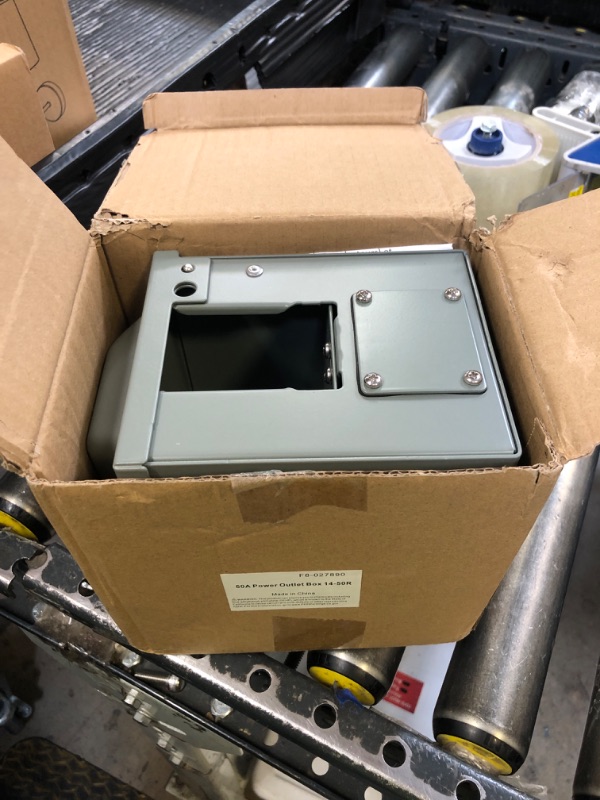 Photo 1 of labwork Power Outlet Box Replacement for RV/EV - 50 A 125/250 V - Enclosed Lockable Weatherproof - Outdoor Electrical 14-50R Socket Panel
